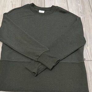 Varley Green Double-soft Crewneck Sweatshirt